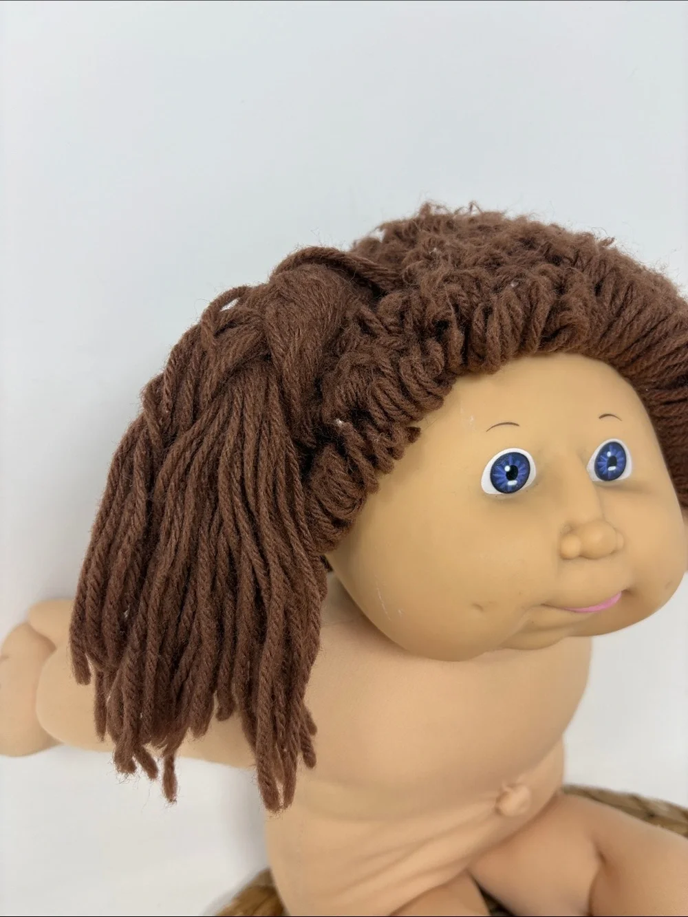 CABBAGE PATCH KIDS Vintage Signed 1986 Girl Yarn Pigtails and Blue Eyes 15